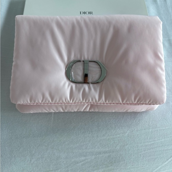 Dior Soft Pink Satin Clutch - Picture 1 of 3